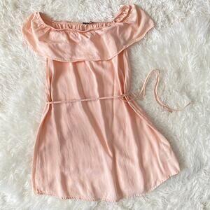 Cotton On Sarah Strapless Dress in Pale Pink, size S